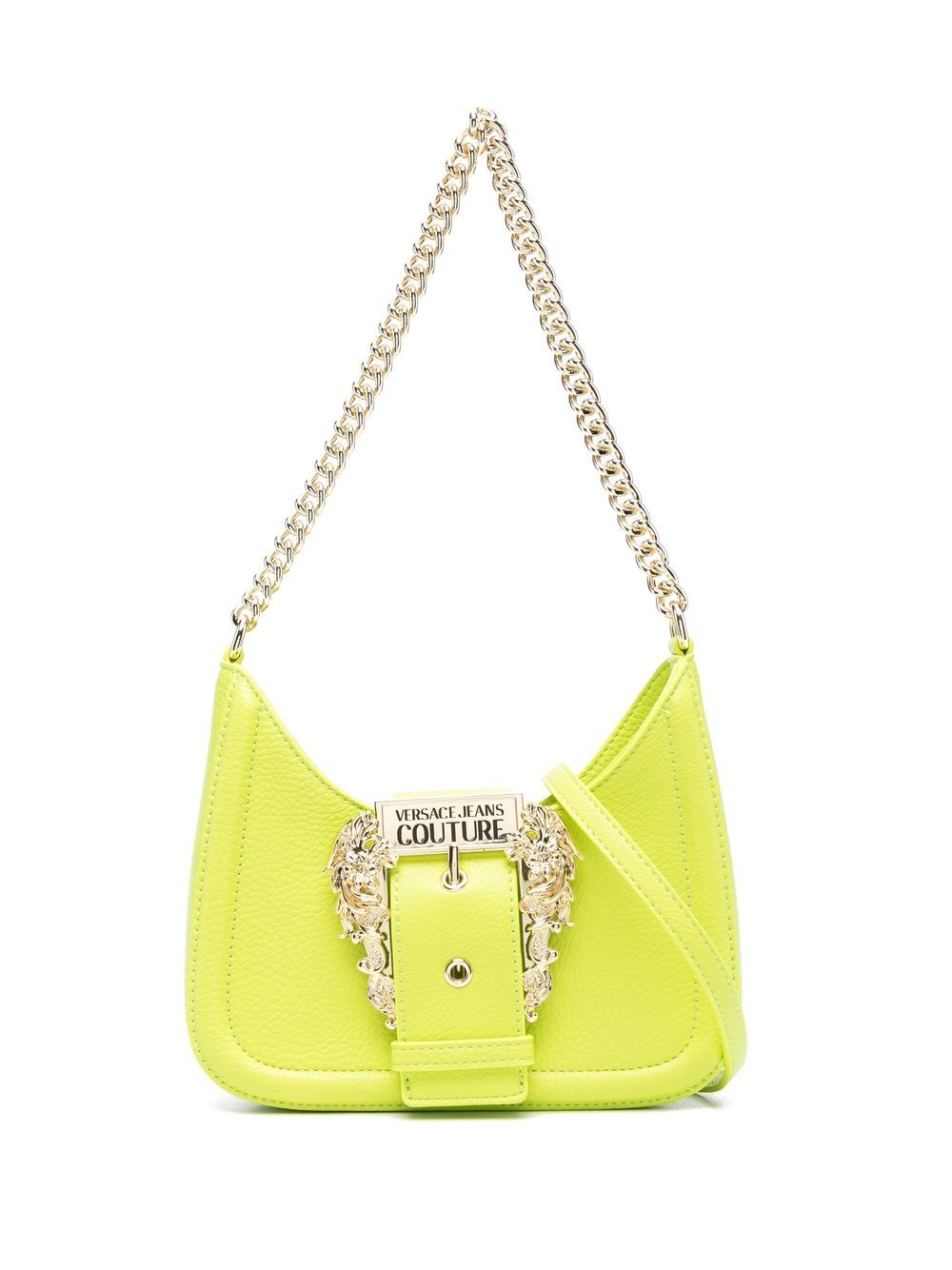 Versace Jeans Couture Baroque 扣环单肩包 - 绿色