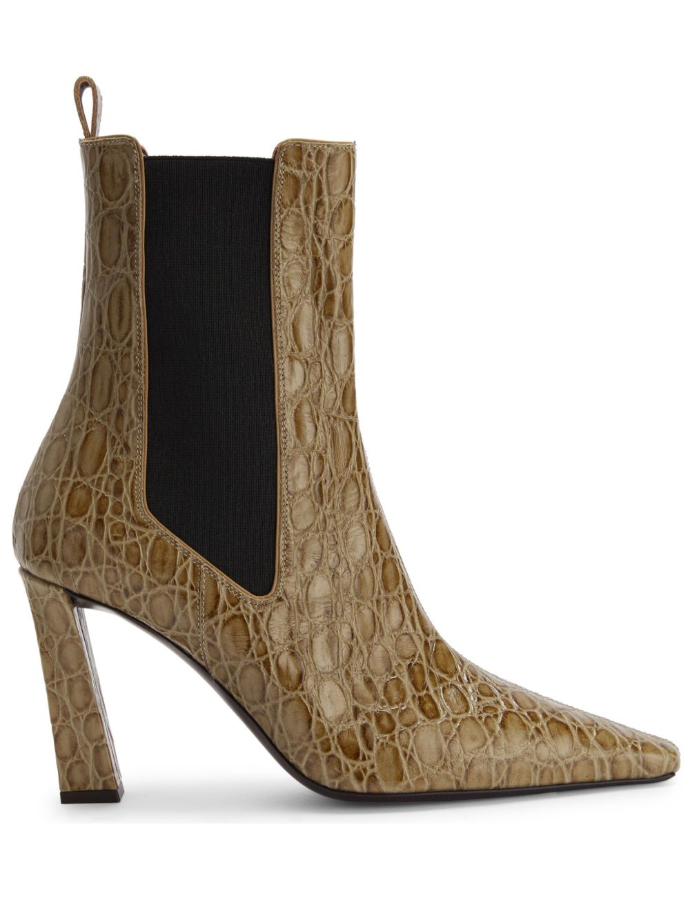 Giuseppe Zanotti Janiee 蛇纹及踝皮靴 - 中性色