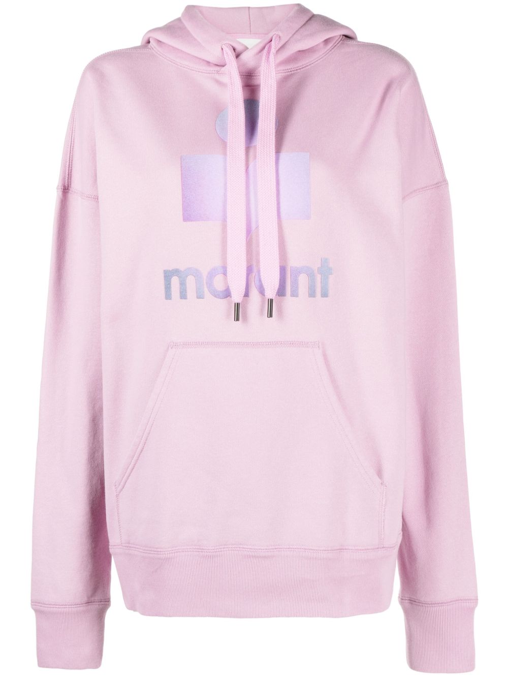 MARANT ÉTOILE Mansel logo印花连帽衫 - 粉色