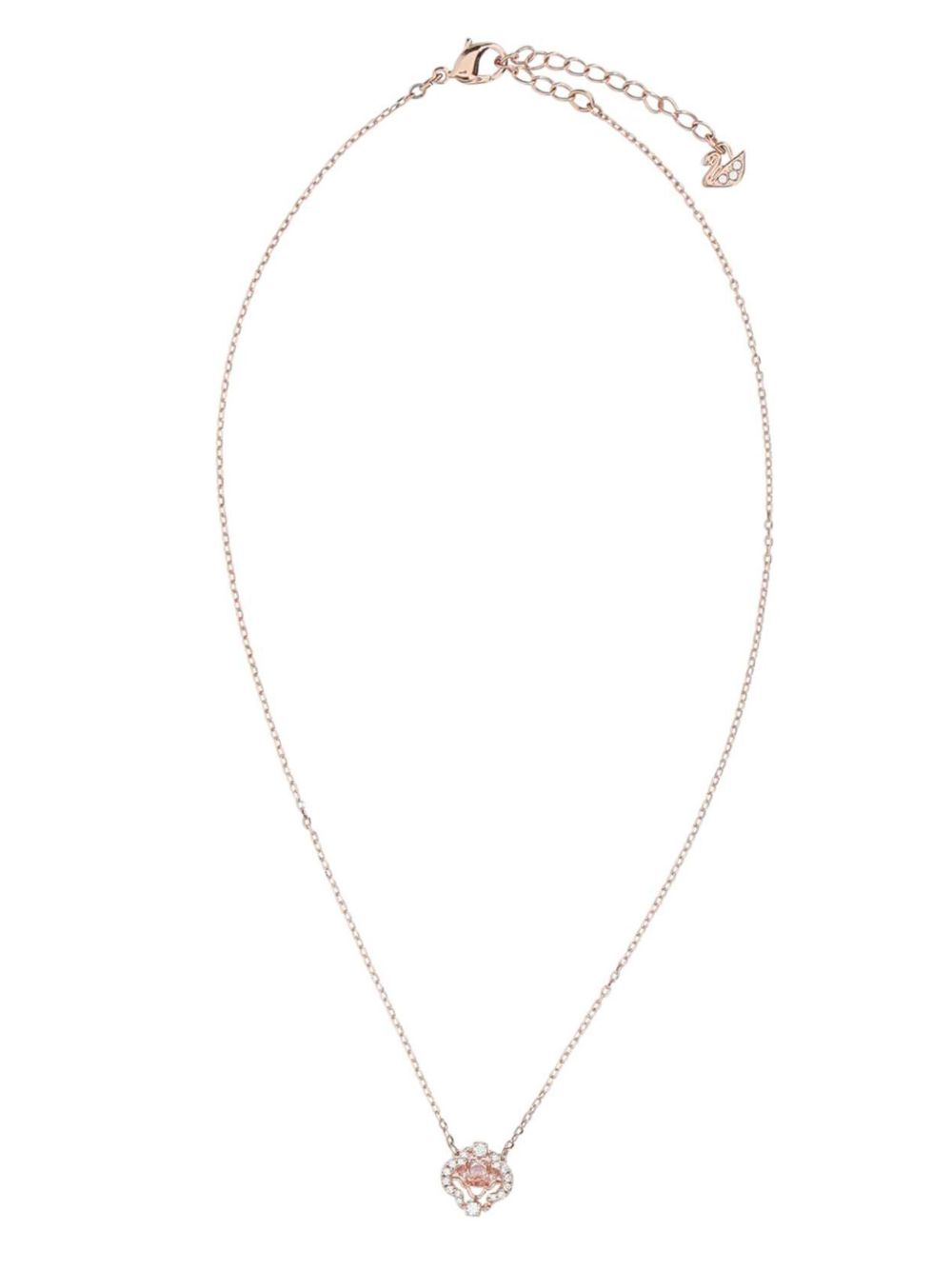 Swarovski 晶饰吊饰链 - 粉色