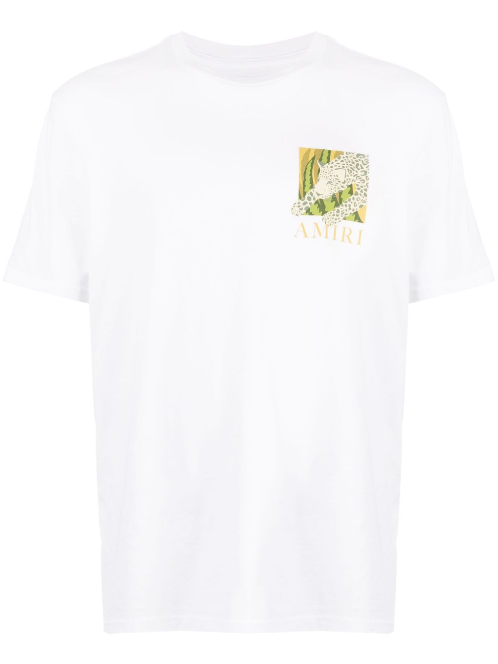 AMIRI logo印花棉T恤 - 白色