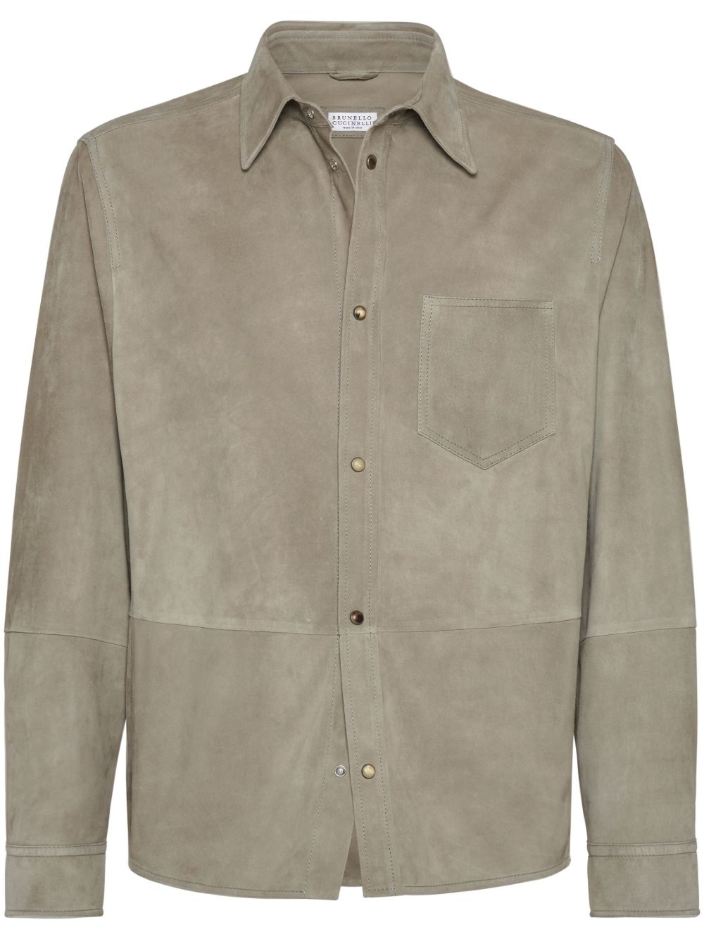 Brunello Cucinelli 绒面皮半身裙 - 中性色