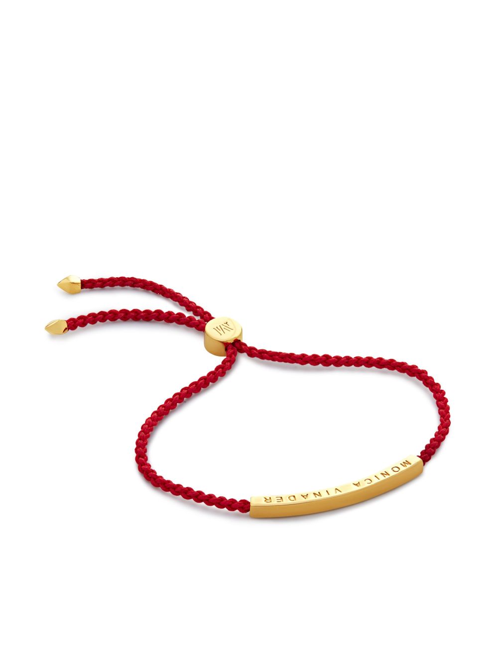 Monica Vinader Linear Mini 友谊手链 - 金色