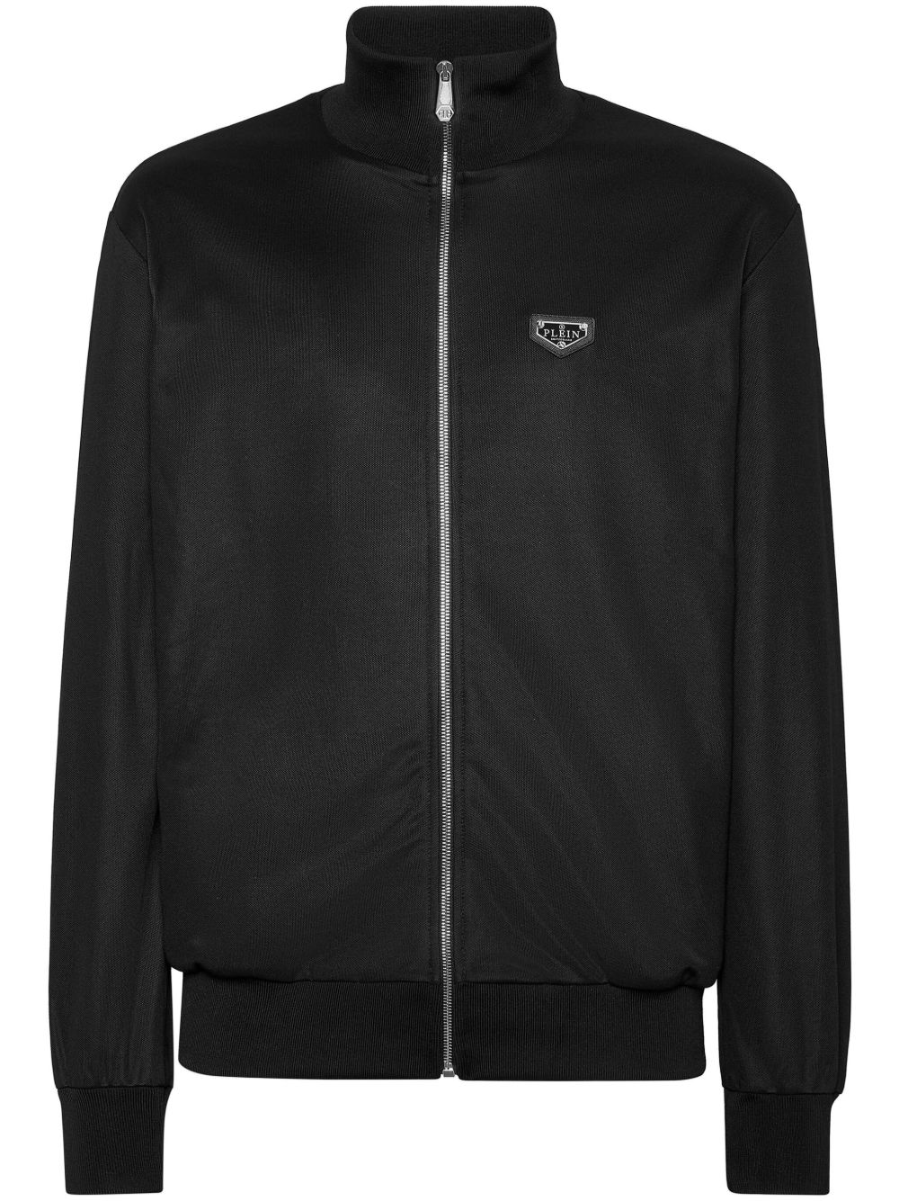 Philipp Plein 标贴拉链夹克 - 黑色