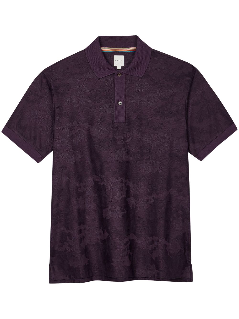 Paul Smith Photogram Leaves polo衫 - 紫色