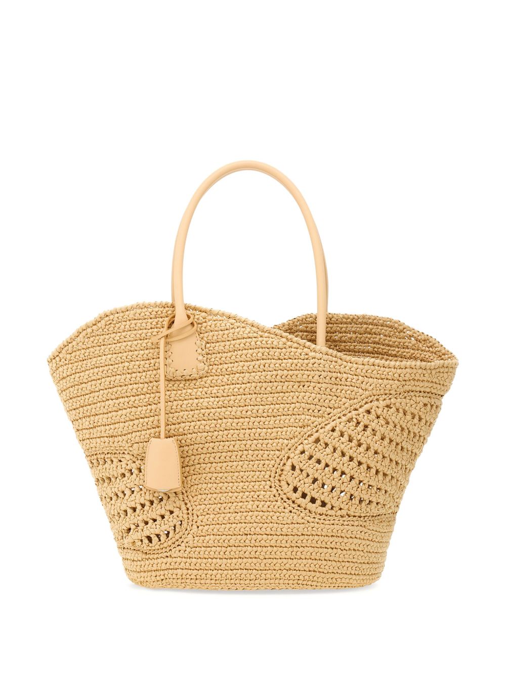 Ferragamo Canvas 镂空托特包 - 中性色