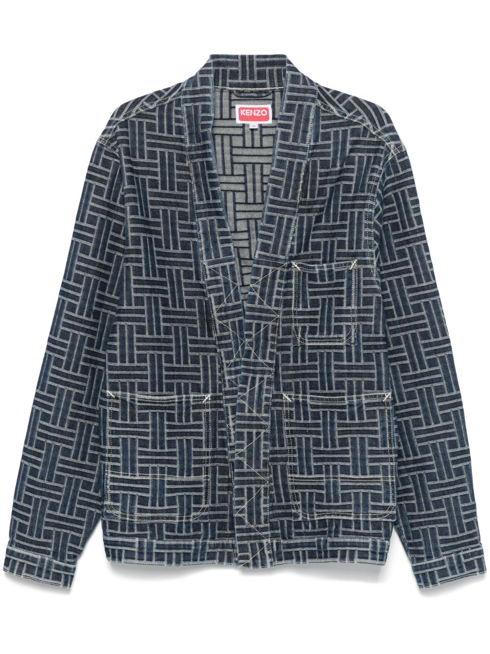 Kenzo Kenzo Weave 夹克 - 蓝色