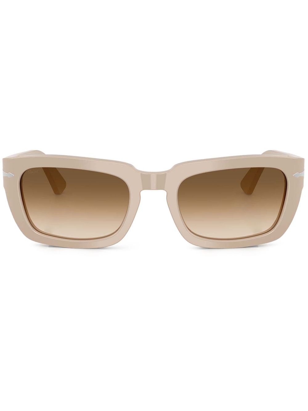 Persol 长方形框太阳眼镜 - 中性色