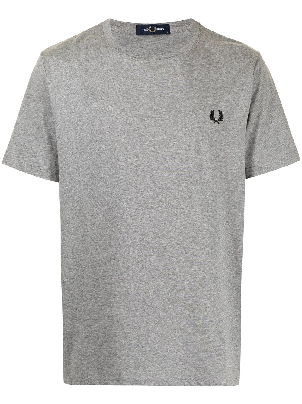 Fred Perry logo刺绣短袖T恤 - 灰色
