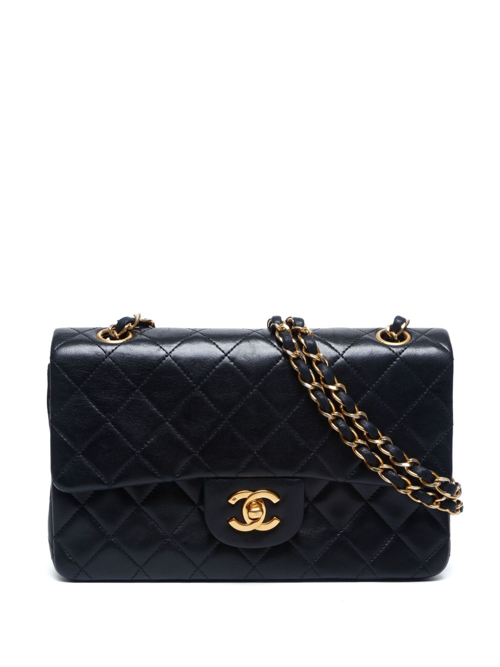 CHANEL Pre-Owned Classic Flap 小号单肩包（1989-1991年典藏款） - 黑色