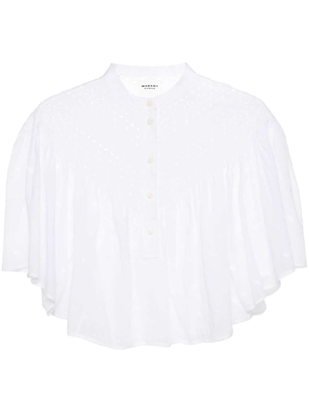MARANT ÉTOILE Safi 马德拉刺绣罩衫 - 白色