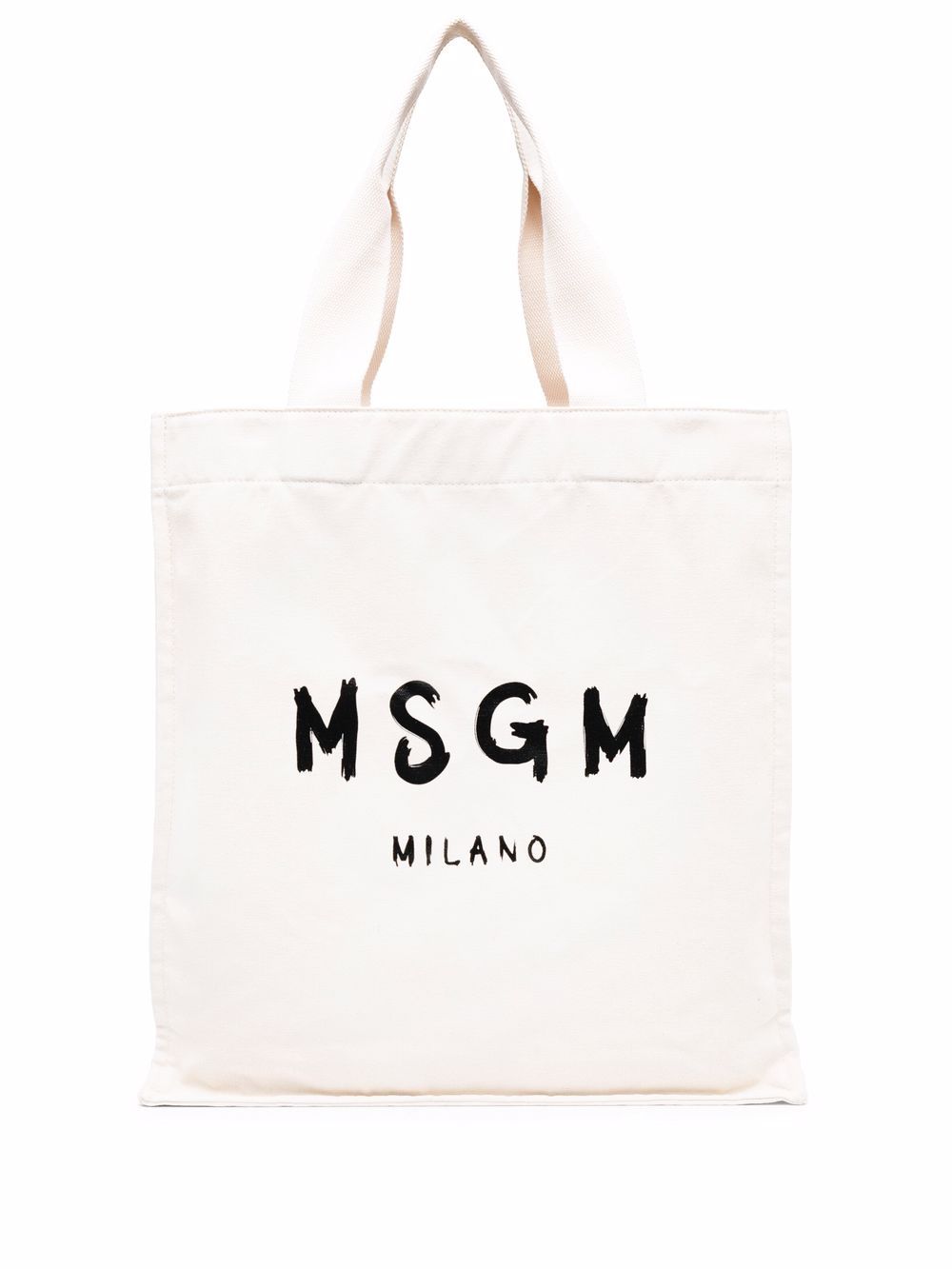 MSGM logo印花托特包 - 中性色