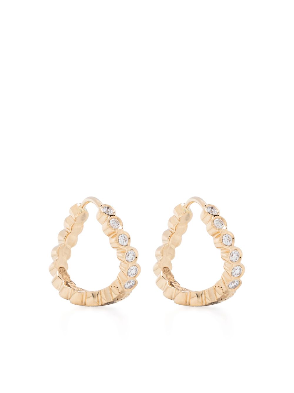 Sophie Bille Brahe 18K黄金 Petit Courant 钻石耳环 - 金色