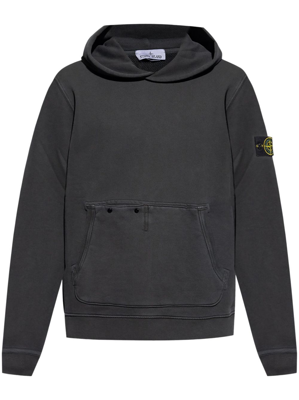 Stone Island 罗盘徽章连帽衫 - 黑色