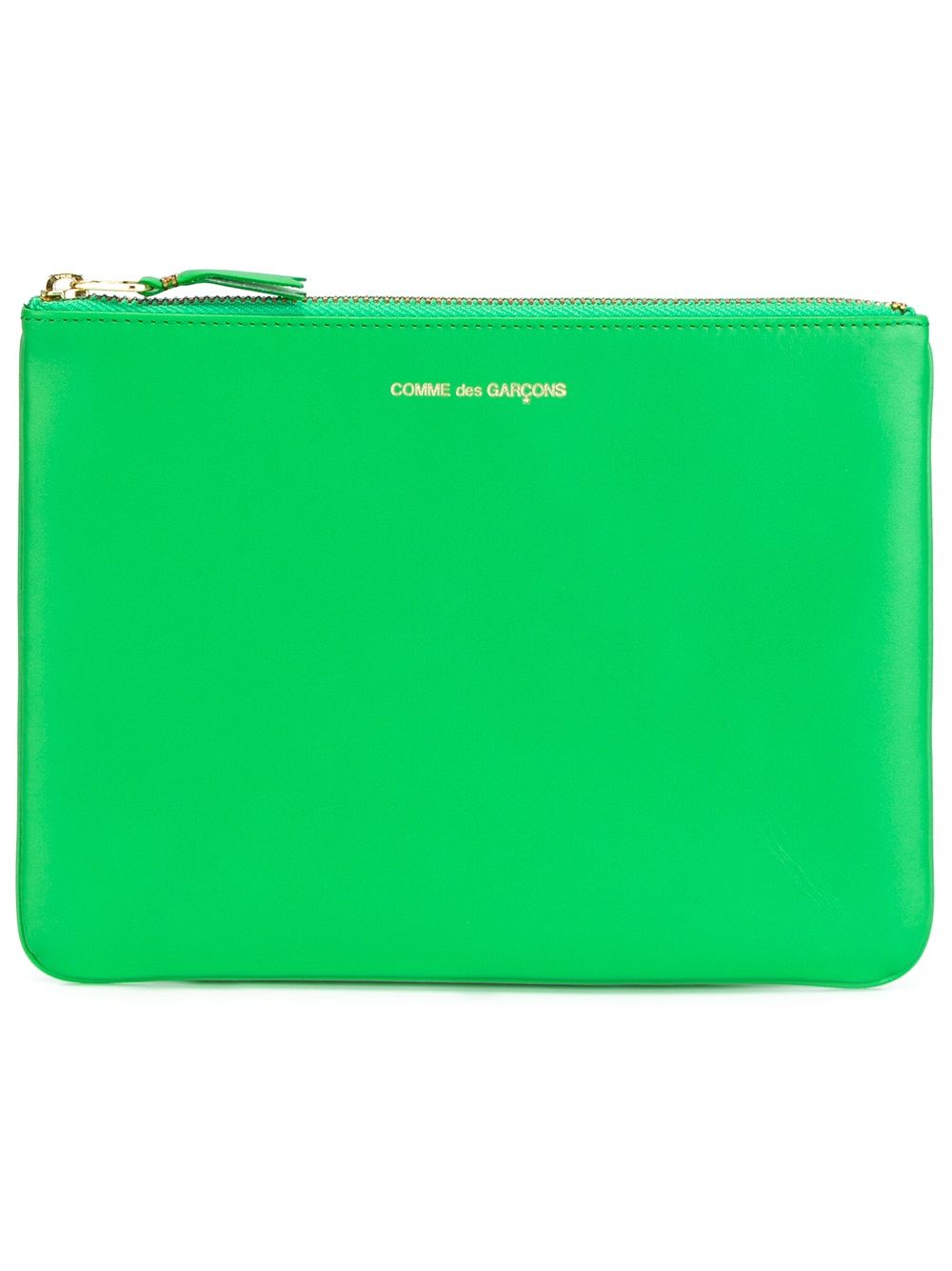 Comme Des Garçons Wallet 顶置拉链手拿包 - 绿色