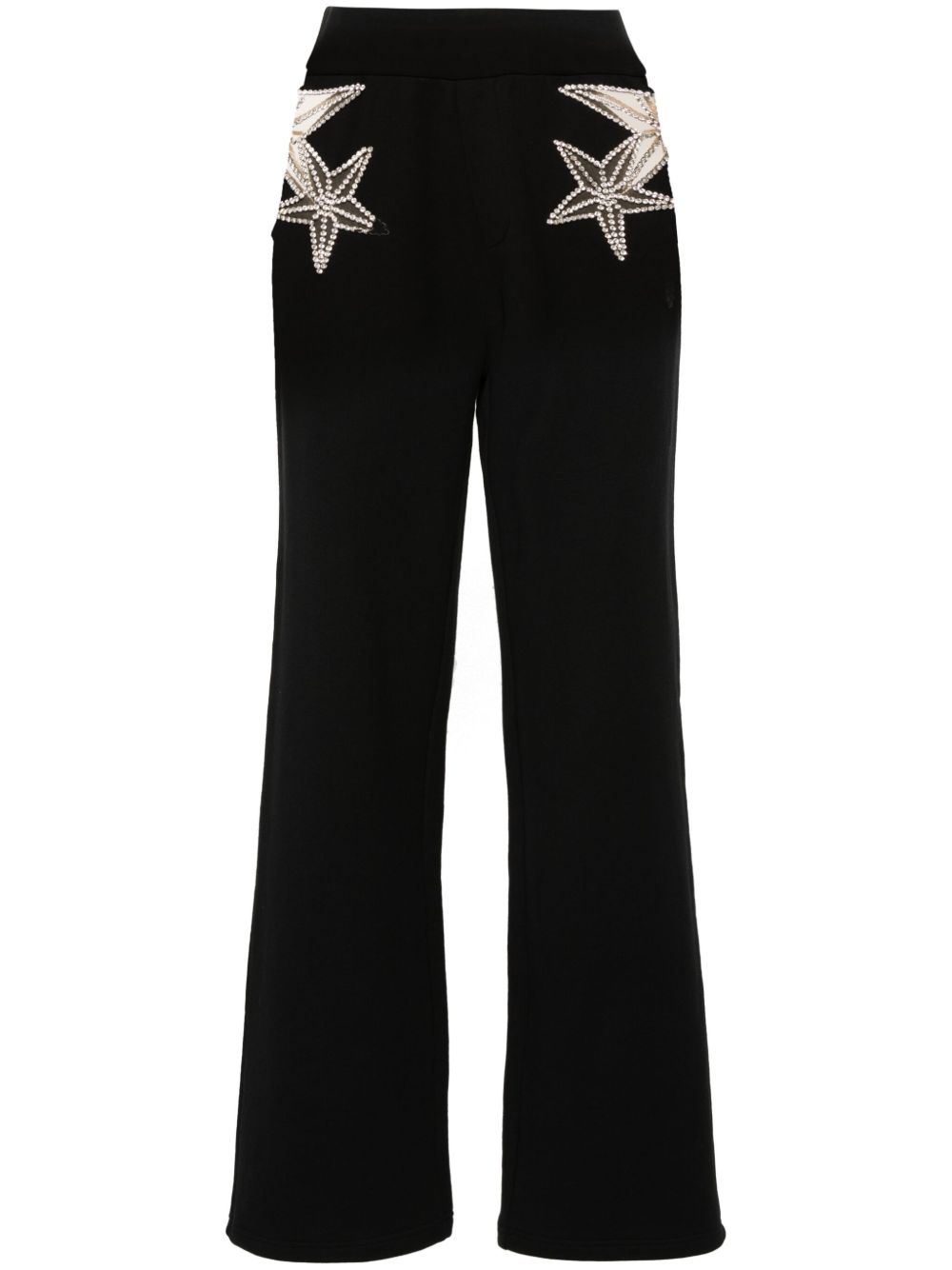 DSQUARED2 晶饰运动裤 - 黑色