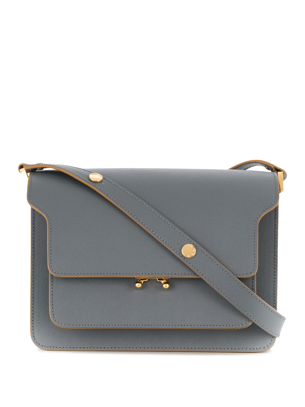 Marni Trunk 中号单肩包 - 灰色