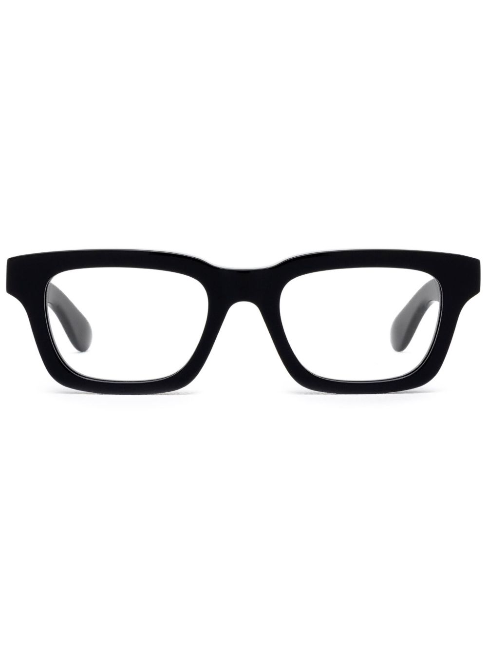 Alexander McQueen Eyewear AM0392O 长方形镜框眼镜 - 黑色