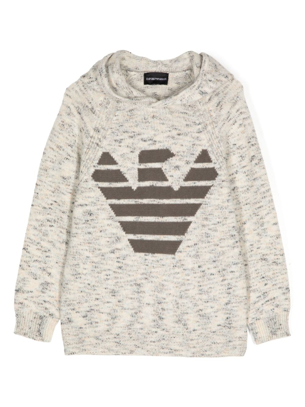 Emporio Armani Kids logo毛衣 - 中性色
