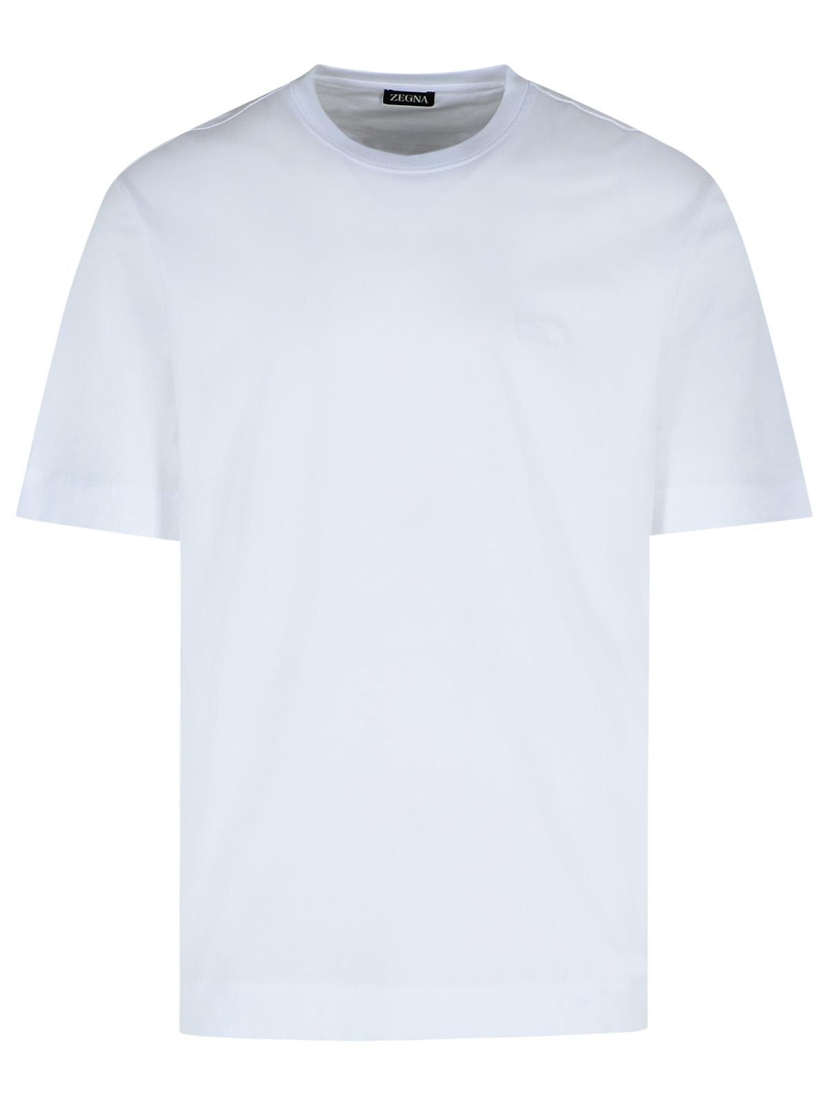 Zegna White Cotton T-shirt