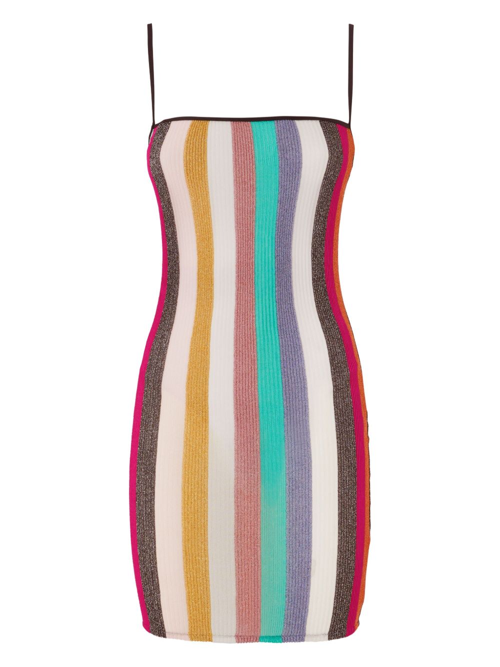Missoni 条纹迷你连衣裙 - 蓝色
