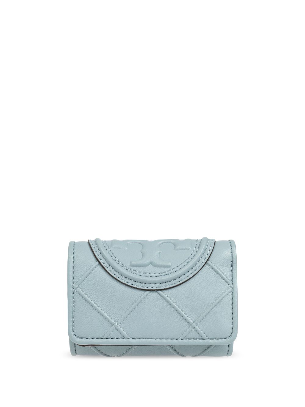 Tory Burch logo压纹钱包 - 蓝色
