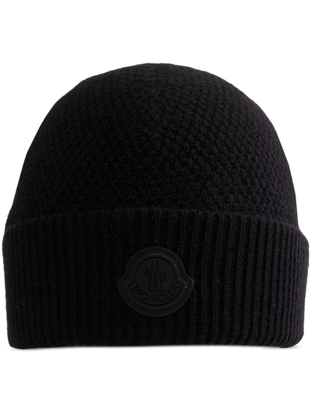 Moncler 标贴套头帽 - 黑色