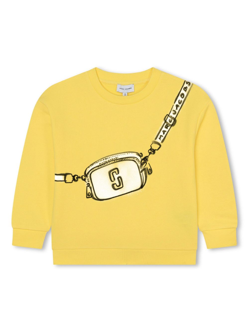 Marc Jacobs Kids 图案印花棉卫衣 - 黄色