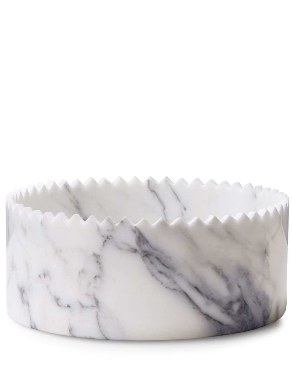 Editions Milano Triangoli Vessel Arabescato 大理石花瓶（25厘米） - 白色