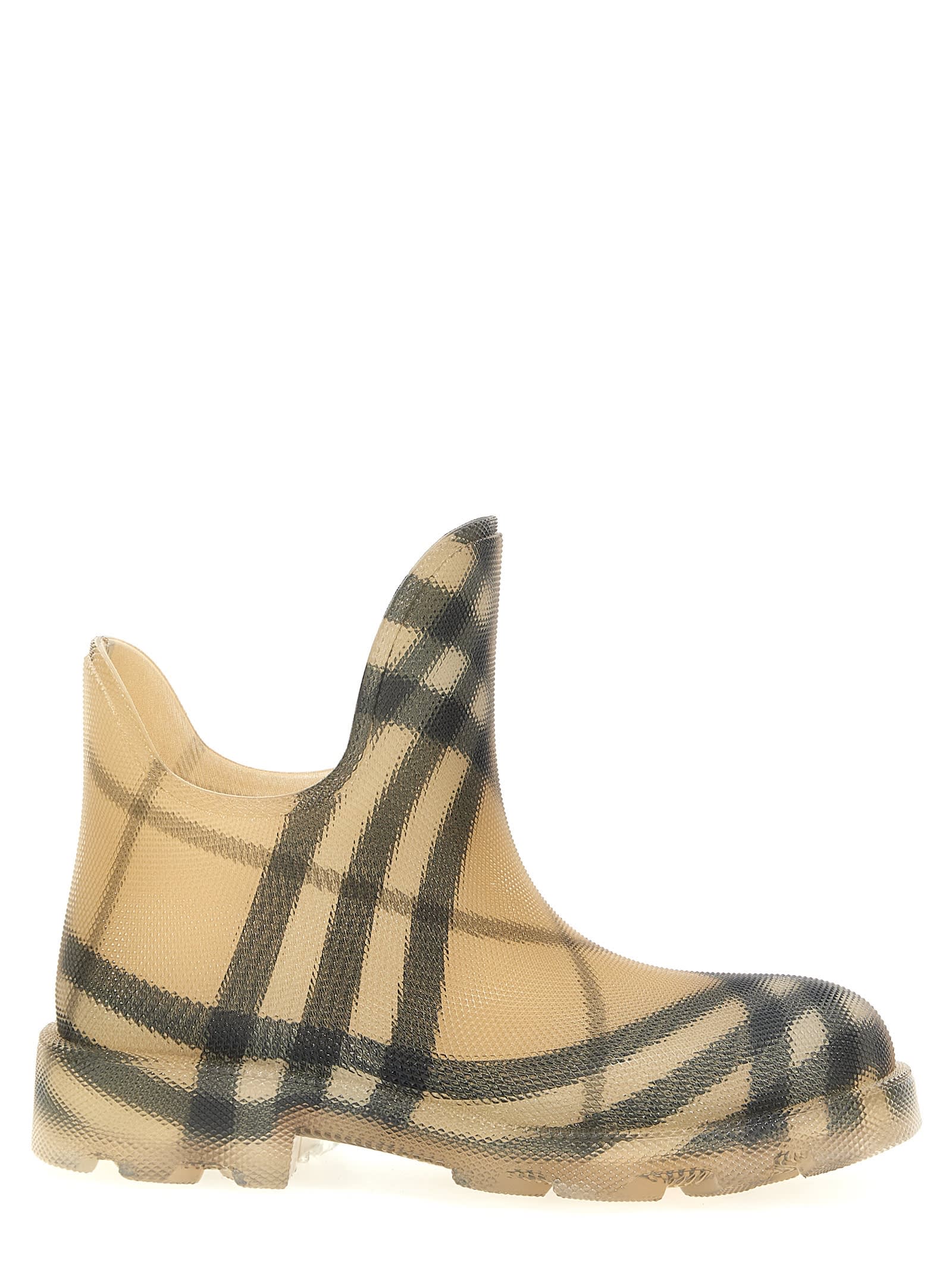 Burberry格纹短靴