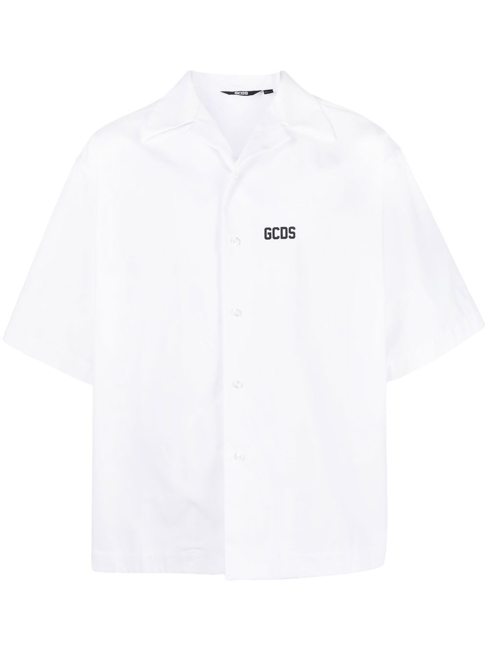 GCDS logo印花保龄球衫 - 白色