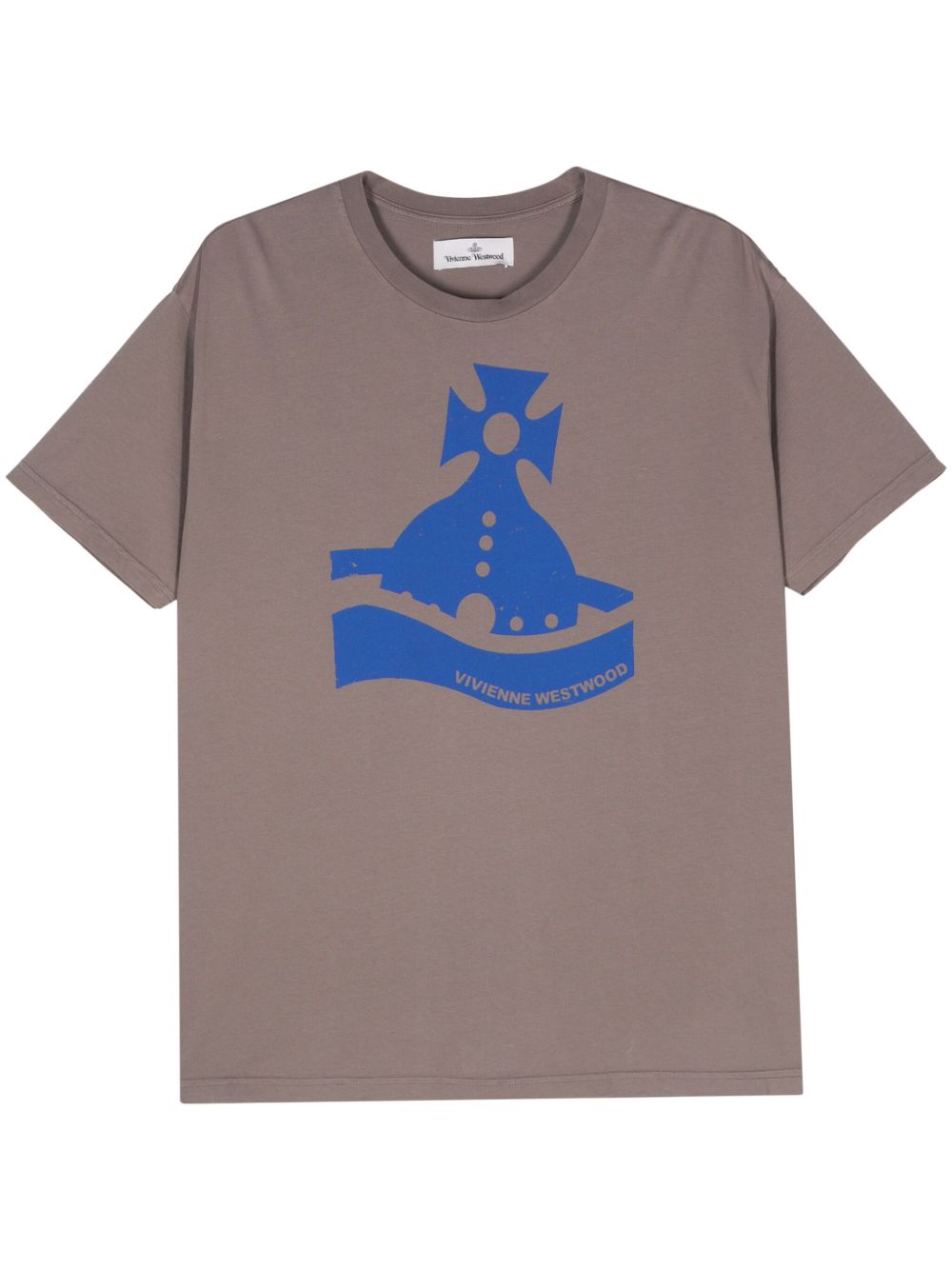 Vivienne Westwood Sunken Orb Classic T恤 - 灰色