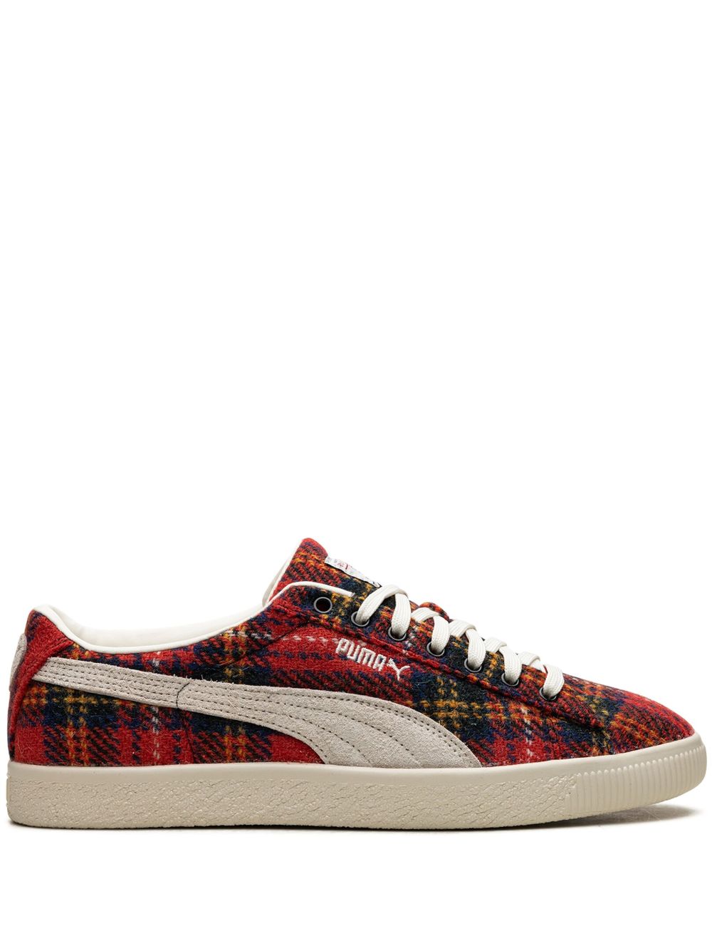 PUMA Suede VTG Harris Tweed Frosted Ivory/Red 运动鞋 - 红色