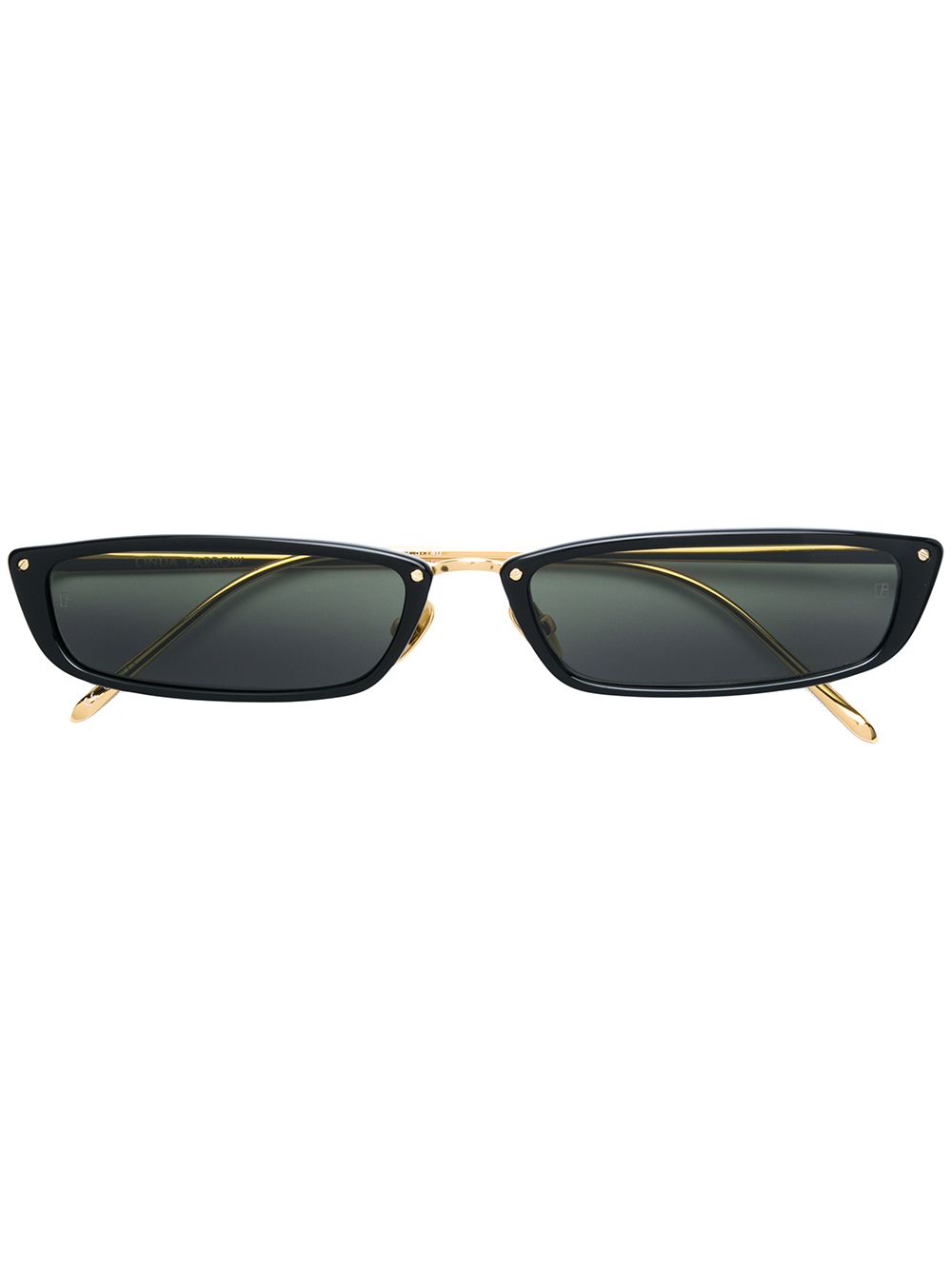 Linda Farrow narrow shaped sunglasses - 黑色