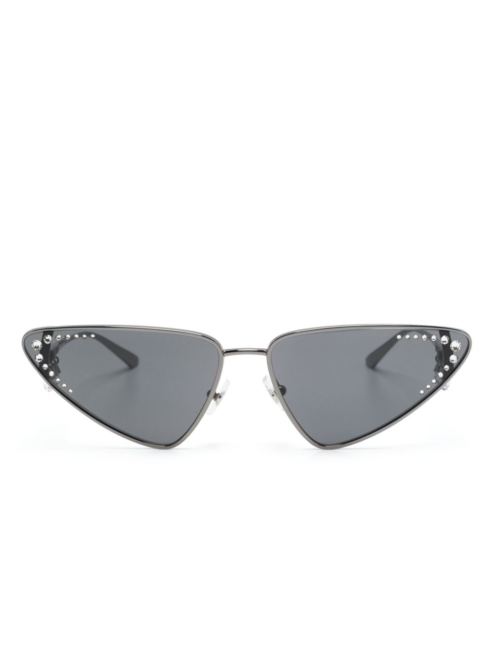 Jimmy Choo Eyewear JC2001B 猫眼框太阳眼镜 - 银色