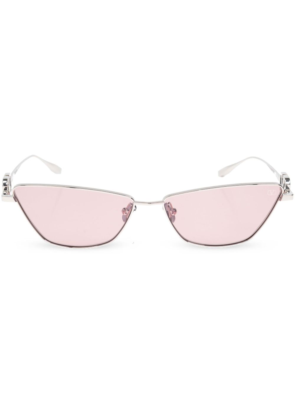 VALENTINO GARAVANI EYEWEAR 猫眼框太阳眼镜 - 银色