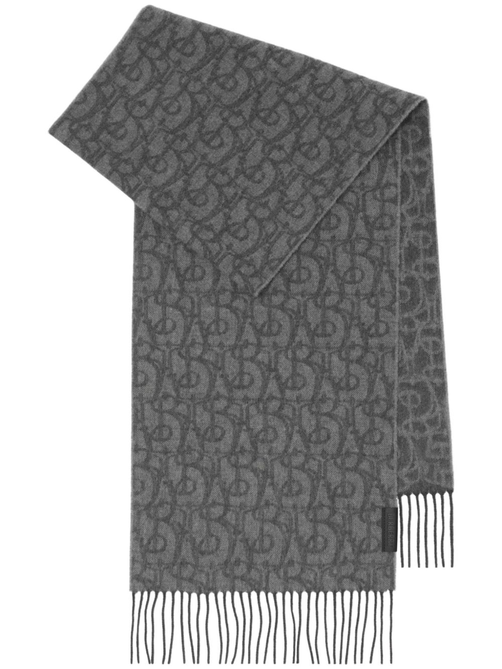 Burberry B Charm 羊绒围巾 - 灰色
