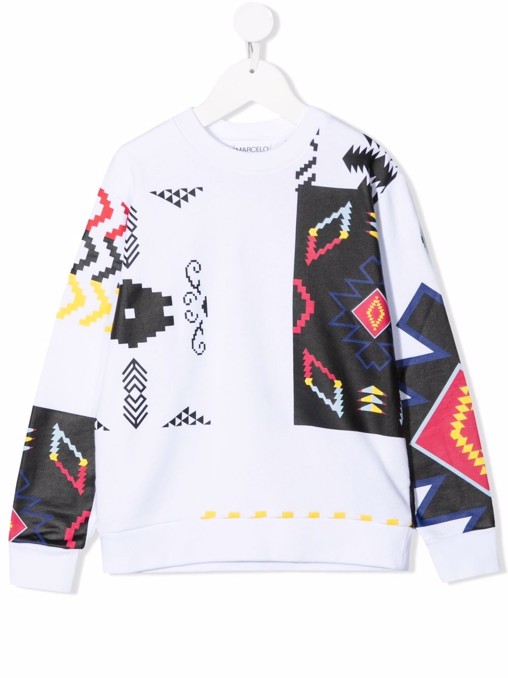 Marcelo Burlon County Of Milan Kids 补丁设计卫衣 - 白色
