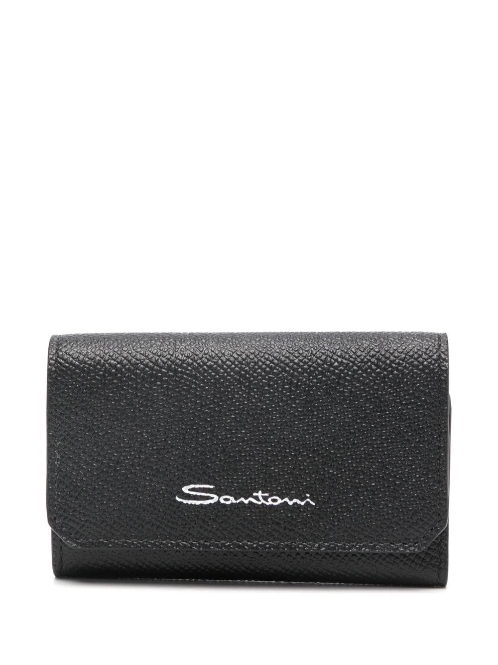 Santoni logo标记钥匙扣 - 黑色