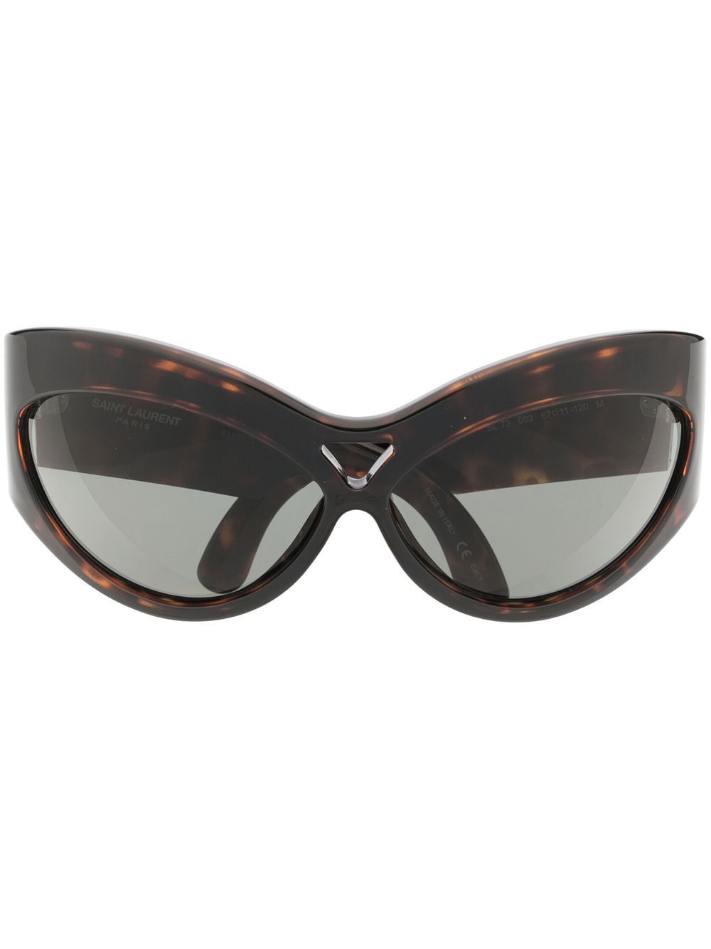 Saint Laurent Eyewear 圣罗兰眼镜系列 圣罗兰 SL73 猫眼框太阳眼镜 - 褐色