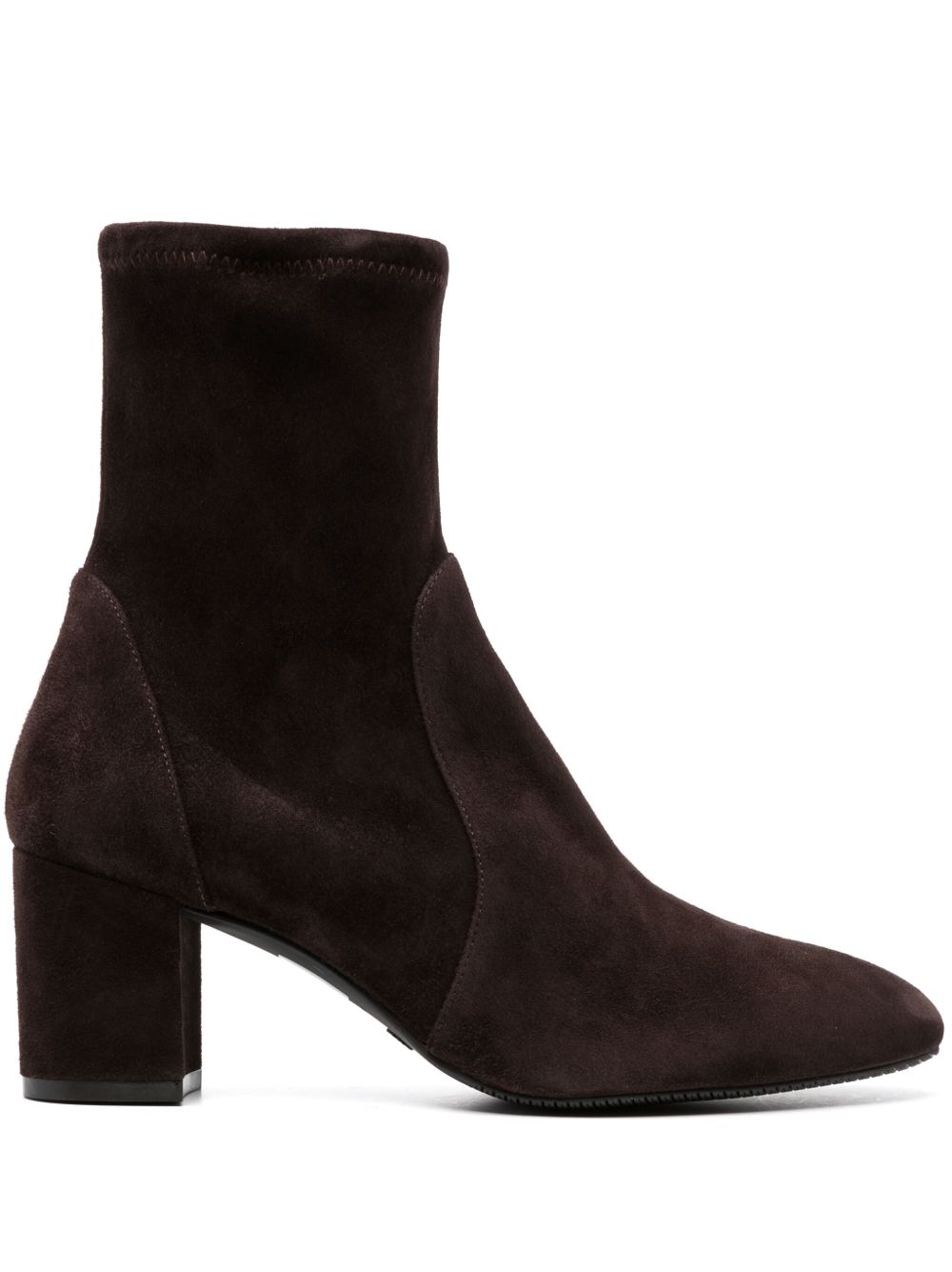 Stuart Weitzman Yuliana 绒面皮高跟及踝靴 - 褐色