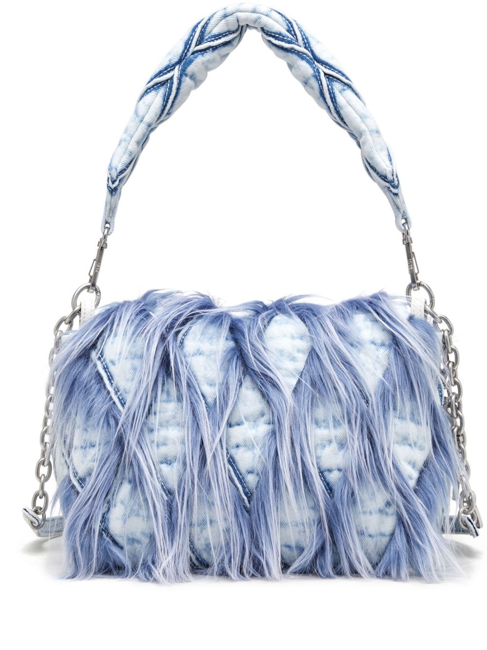 Diesel Charm-D 中号单肩包 - 蓝色