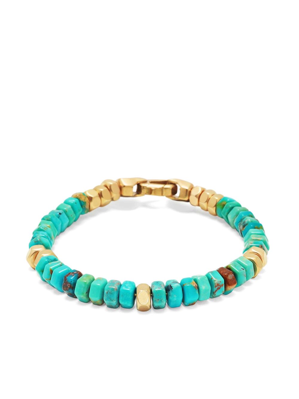 Nialaya Jewelry 六角形珠饰手链 - 蓝色