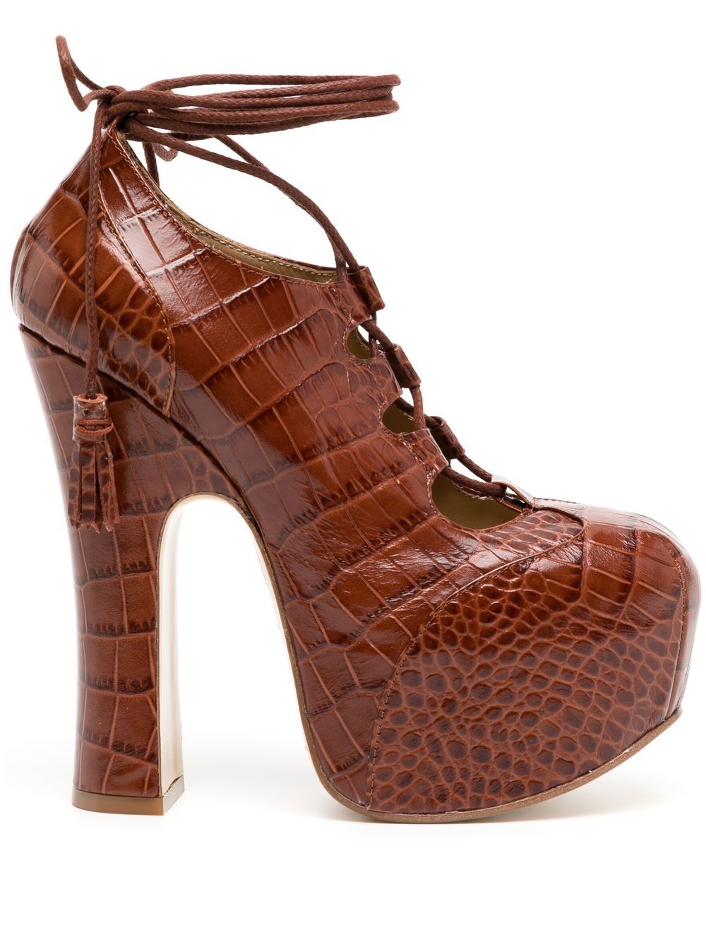 Vivienne Westwood Elevated Ghillie Platform 高跟鞋 - 褐色