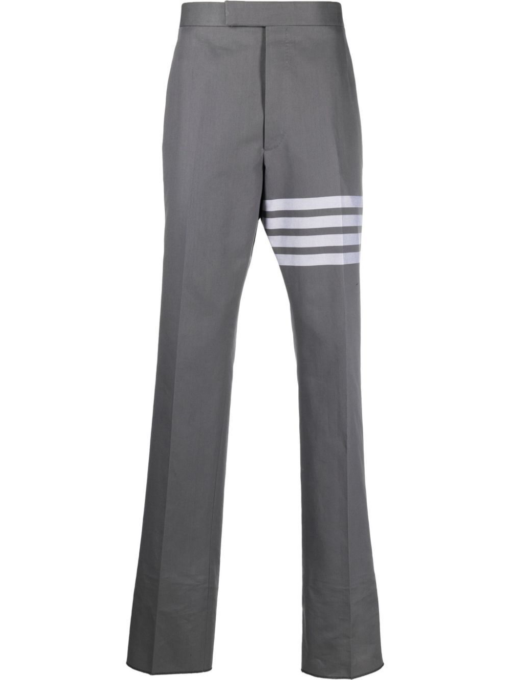 Thom Browne 四条纹精裁长裤 - 灰色