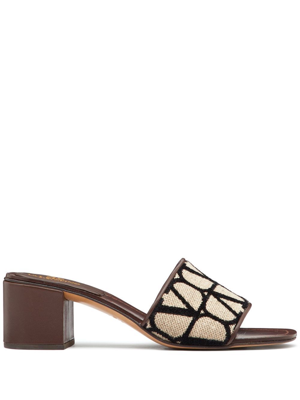 Valentino Garavani VLogo Signature 粗跟穆勒鞋 - 中性色