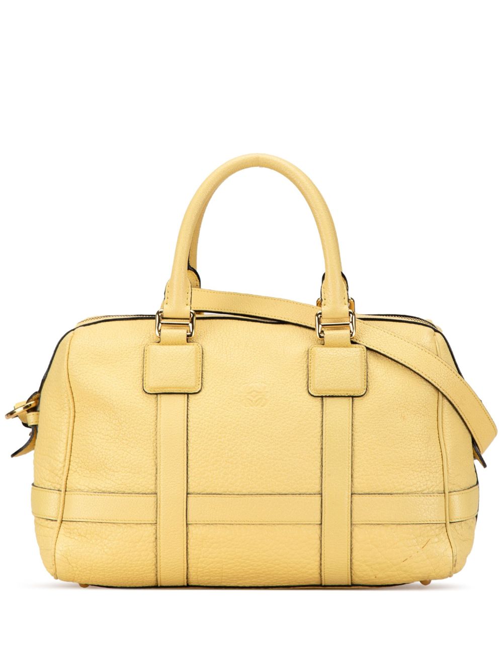 Loewe Pre-Owned Paseo 30 皮质斜挎包（2000年代典藏款） - 黄色