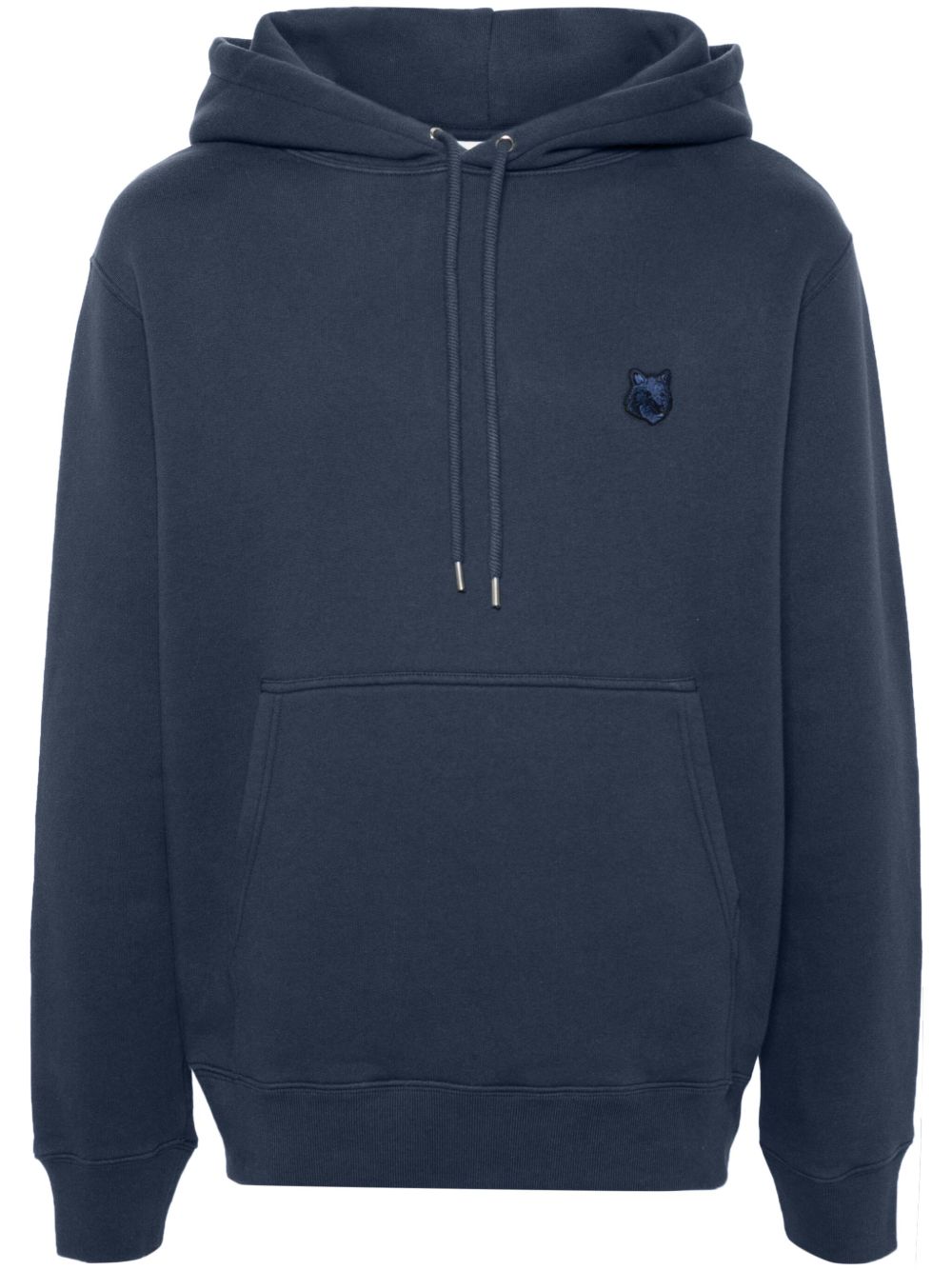 Maison Kitsuné 狐狸图案棉连帽衫 - 蓝色