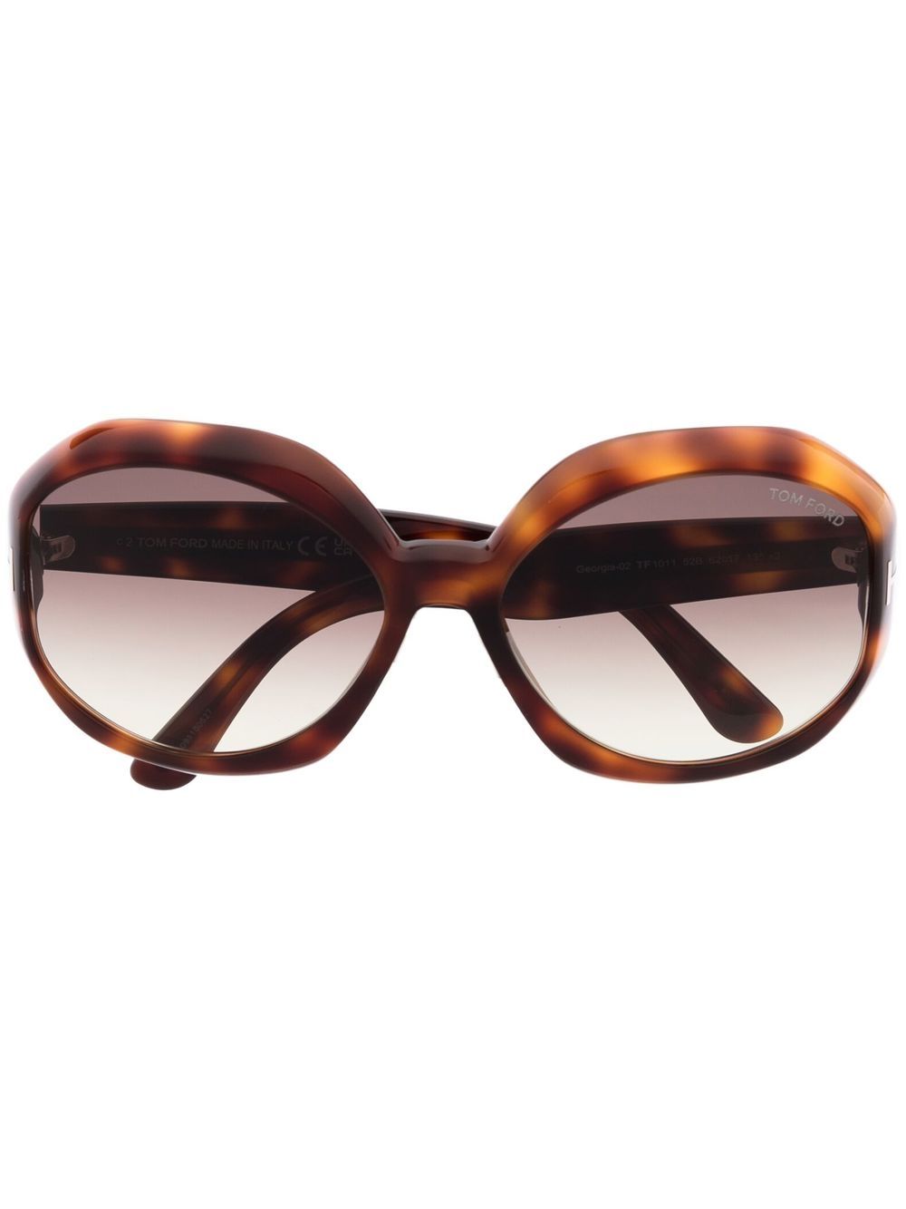 TOM FORD Eyewear 汤姆福特眼镜系列 Georgia-02 渐色太阳眼镜 - 褐色