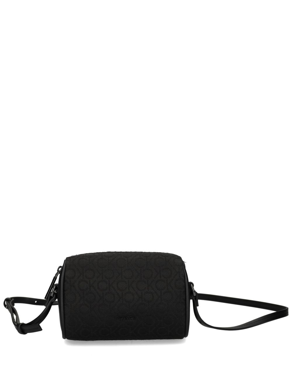 Calvin Klein logo-print crossbody bag - 黑色